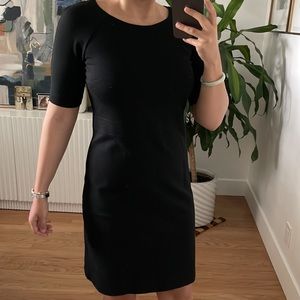 Talbots black quarter sleeve dress